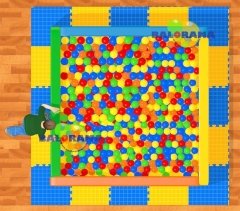 Sünger Top Havuzu Kare Büyük 2mx2mx50cm