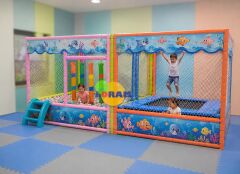 حوض كرات وترامبولين 4x2x2h جبل