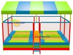 Junior Trambolin Dörtlü Çatılı