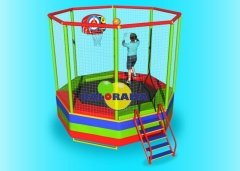 330cm Eight-Sided Trampoline with Net, Locally Manufactured.