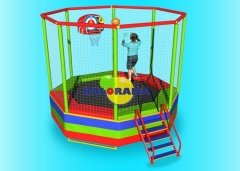 360cm Eight-Sided Trampoline with Net, Locally Manufactured.