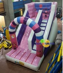 Şişme Pembe Kaydırak 5x3x4h Mt