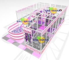 Soft Temalı Softplay Top Havuzu 48m2
