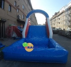 Şişme Havuzlu Kaydırak 8x3.3x4.5h Mt