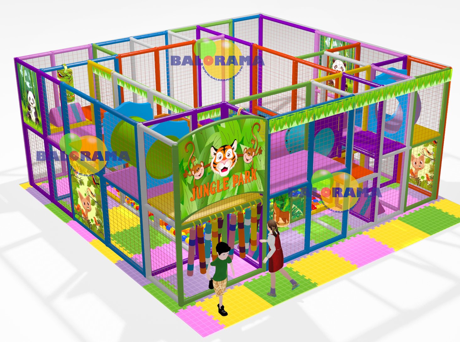 Softplay Oyun Parkı 7x6x2.5h Mt
