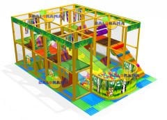 Softplay Roller Kaydıraklı Top Havuzu 7x4.6x2.5h Mt