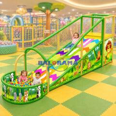 Single Ball Pit Bead Slide Roller Slide