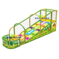 Single Ball Pit Bead Slide Roller Slide