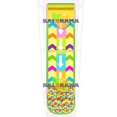 Single Ball Pit Bead Slide Roller Slide