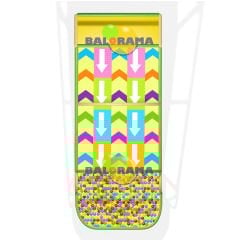 Çiftli Top Havuzlu Boncuk Kaydırak Konveyör Kaydırak