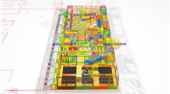 Softplay Top Havuzu Roller Kaydıraklı Trambolin Park 20x8x3h Mt