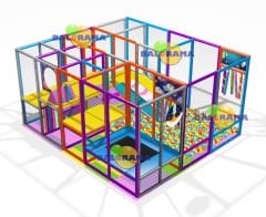 Uzay Macerası Roller Kaydıraklı Softplay İç Mekan Oyun Alanı 5x3.7x2.6h Mt