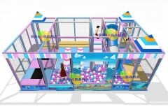 Softplay İç Mekan Oyun Parkı Roller Kaydırak 7.5x4.3x2.8