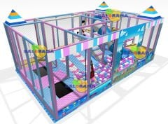 Softplay İç Mekan Oyun Parkı Roller Kaydırak 7.5x4.3x2.8
