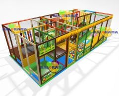 İç Mekan Boncuk Kaydıraklı Softplay Park 8x3.3x2.4h Mt