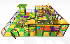 İç Mekan Çocuk Parkı Roller Kaydıraklı Softplay 81m2