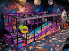 Roller Kaydıraklı Uzay Softplay Oyun Parkı 6.8x2.7x2.6h Mt