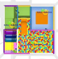 Softplay Sevimli Parkur 3.3x3.1x2h