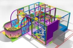 Konveyor Kaydıraklı Softplay Oyun Alanı 36m2