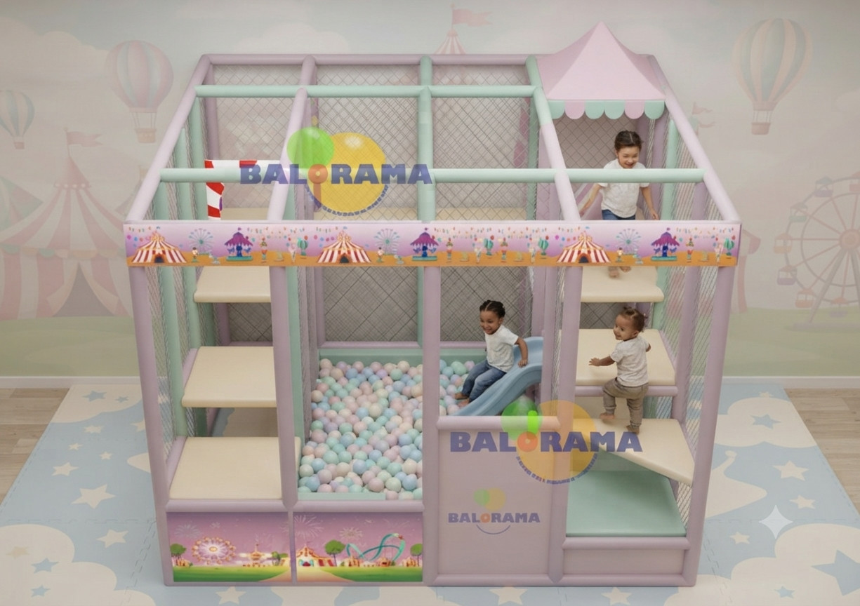 Softplay Engelli Parkur Top Havuzu 3.4x3.1x2.5h Mt