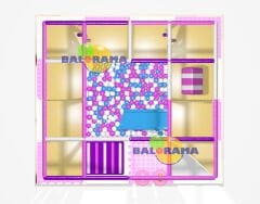 Softplay Engelli Parkur Top Havuzu 3.4x3.1x2.5h Mt