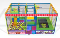 İç Mekan Oyun Parkı 5x3x2.5h Mt