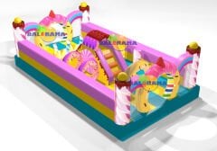 Şişme Donut Şeker Tema Oyun Parkı 7x4x2.4h
