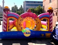 Şişme Donut Şeker Tema Oyun Parkı 7x4x2.4h