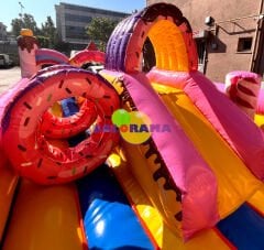 Şişme Donut Şeker Tema Oyun Parkı 7x4x2.4h