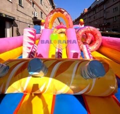 Şişme Donut Şeker Tema Oyun Parkı 7x4x2.4h