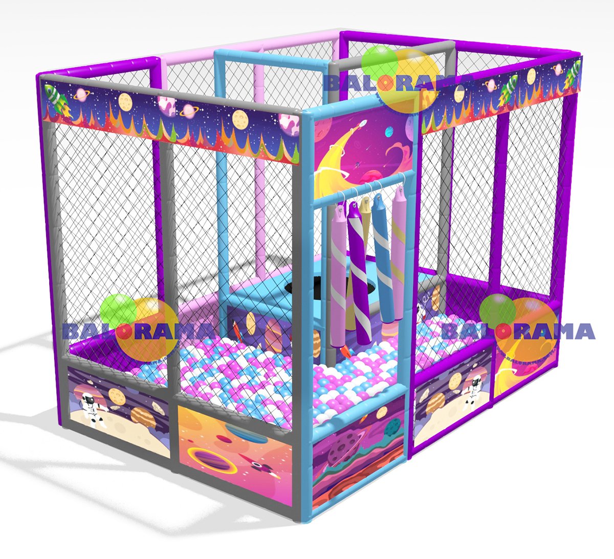 Trambolinli Top Havuzu 3x2x2h Mt