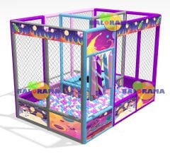 Trambolinli Top Havuzu 3x2x2h Mt