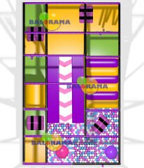 Konveyör Kaydıraklı Astronot Softplay Oyun Parkı 5.85x3.5x2.7h