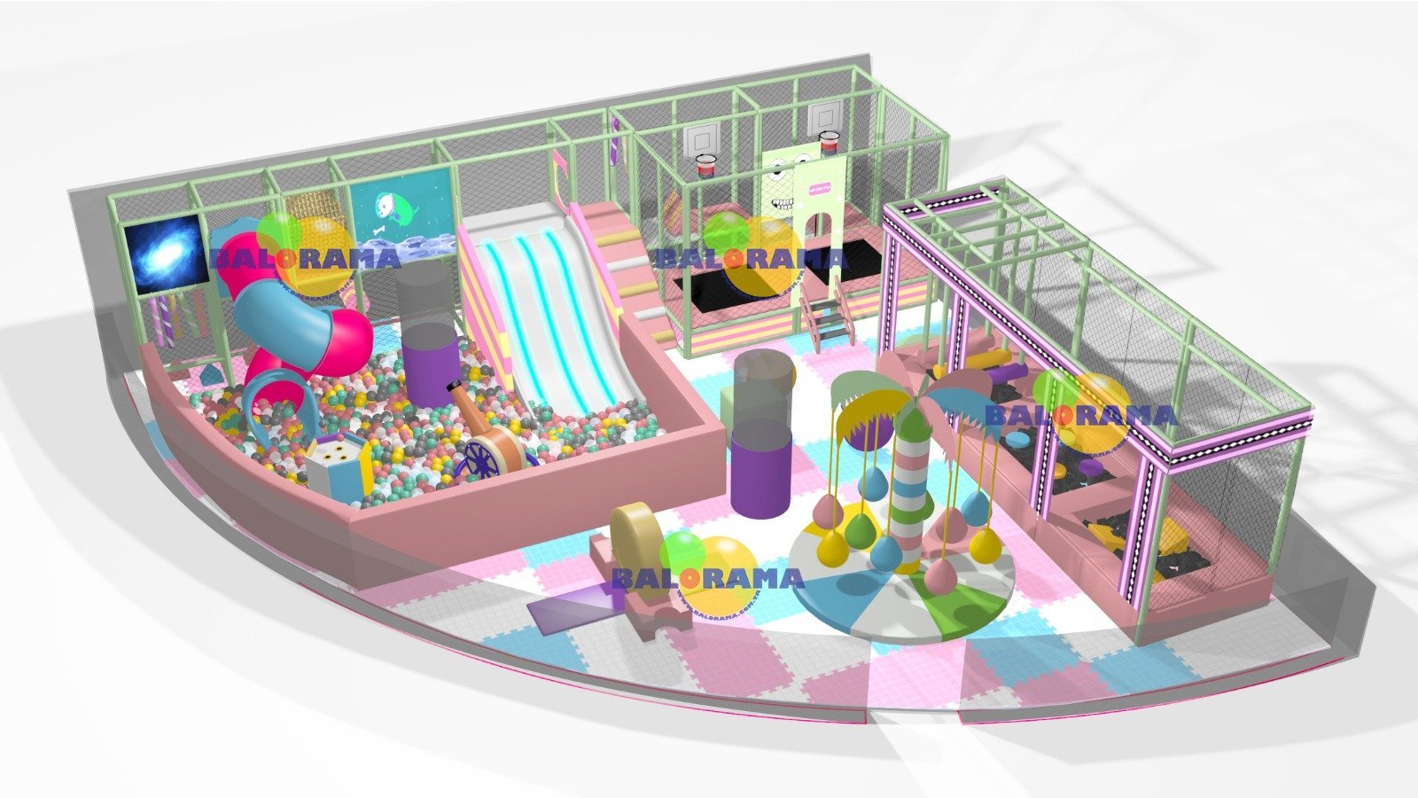 Yeni Nesil Softplay Oyun Alanı 100m2
