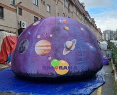 Baskılı Çift Kat Planetaryum Çadırı 6mt Çap