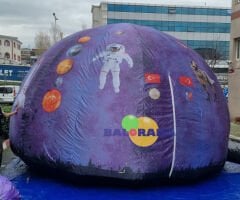 Baskılı Çift Kat Planetaryum Çadırı 6mt Çap