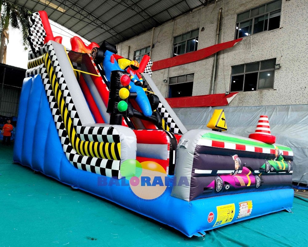 Race Car Inflatable Slide 8x4.5x5.4h Mt
