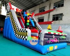 Race Car Inflatable Slide 8x4.5x5.4h Mt