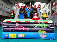 Race Car Inflatable Slide 8x4.5x5.4h Mt