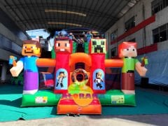 Şişme Kaydırak Minecraft 9x5x6h Mt