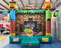 Şişme Oyun Parkı Minecraft Zıpzıp 4x4x4.5h Mt