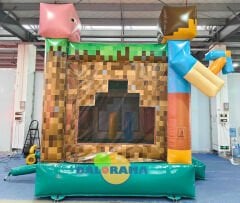 Şişme Oyun Parkı Minecraft Zıpzıp 4x4x4.5h Mt