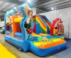 Renkli Sirk Şişme Oyun Parkı 5.2x4.5x3.8h Mt