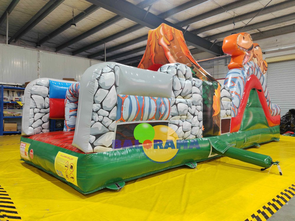Sevimli Dinozorlar Engelli Parkur 7.5x2.4x3.3h Mt