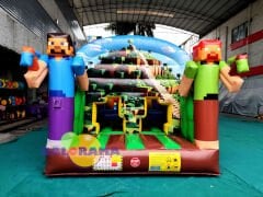 Mine Craft Dev Şişme Engelli Parkur 16x3x3.6h Mt