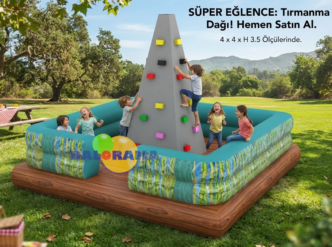 Şişme Tırmanma Dağı 4x4x3.5h Mt